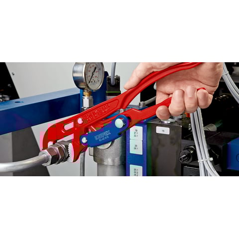 パイプレンチ S 型（くわえ部） クイック調整付き | KNIPEX