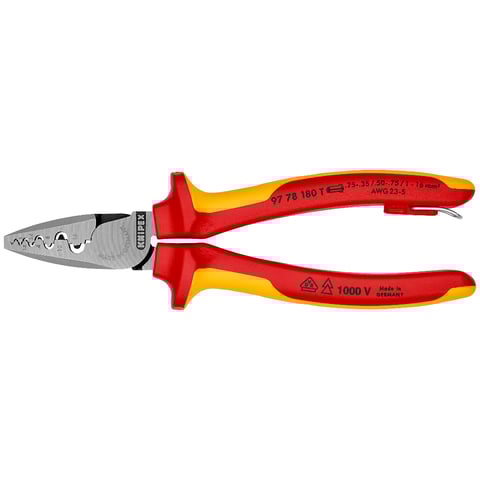 Crimping Pliers for wire ferrules | KNIPEX
