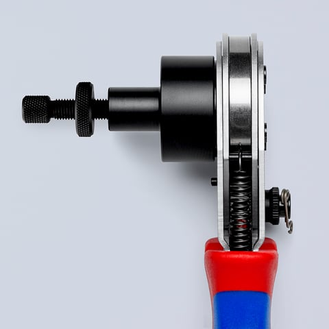 DEUTSCH kontakları için Dört Mandrel Sıkma Pensesi | KNIPEX