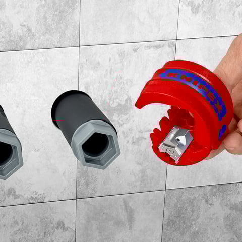 KNIPEX BiX® Schneider für Kunststoffrohre und Dichthülsen | 90 22 10 BK
