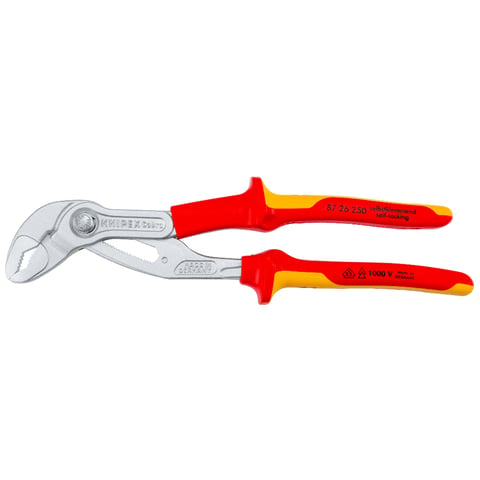 KNIPEX Cobra® VDE Hightech-Wasserpumpenzange, isoliert | 87 26 250