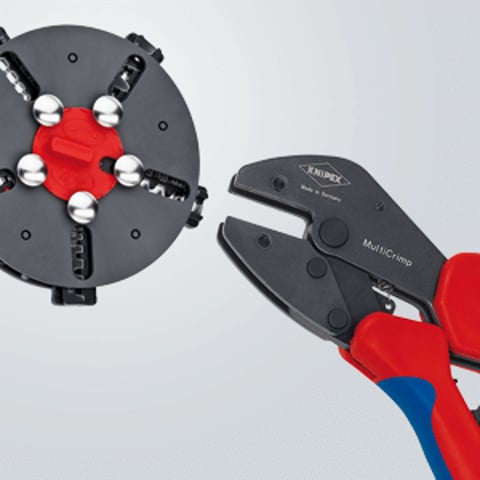 KNIPEX MultiCrimp® Crimping Pliers with changer magazine