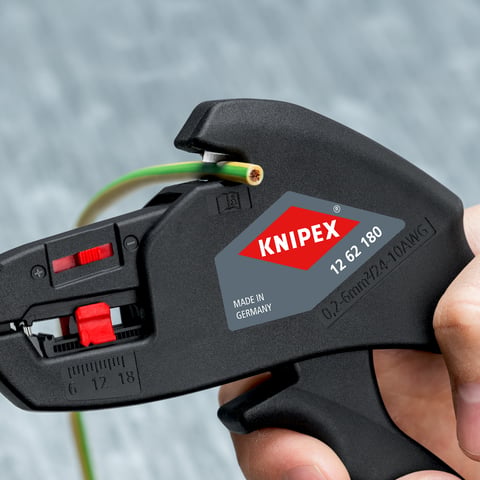 auto striptang 0,2-6,0 mm - KNIPEX ZELFINSTELLENDE AFSTRIPTANG, 180 MM auto striptang 0,2-6,0 mm - KNIPEX ZELFINSTELLENDE AFSTRIPTANG, 180 MM