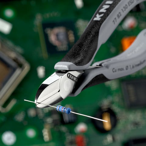 Alicates de corte diagonal para eletrônica ESD Com articulação de encaixe | 77 82 130 ESD