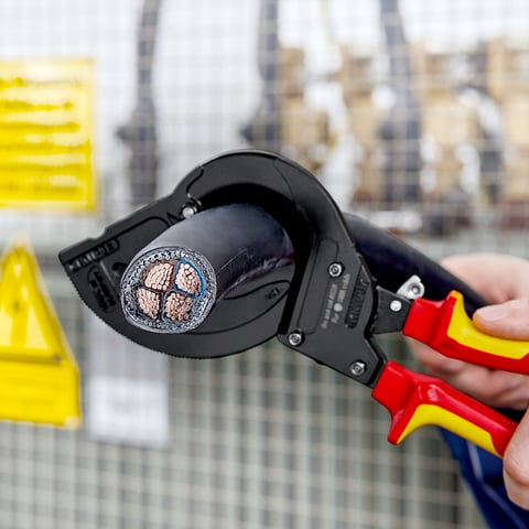 Kabelschneider (Ratschenprinzip) Für stahlarmierte Kabel (SWA-Kabel) | 95 36 315 A