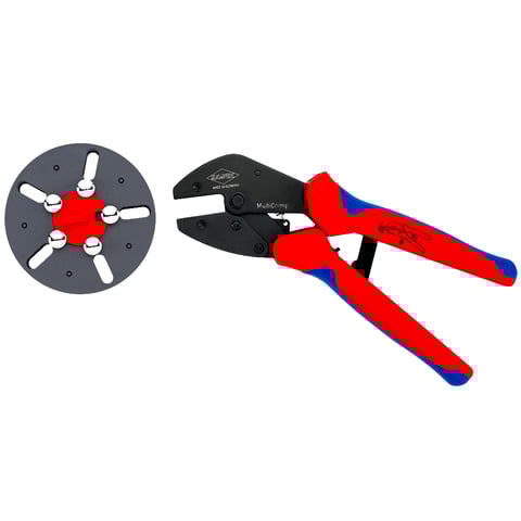 KNIPEX MultiCrimp® Crimpzange mit Wechselmagazin, leer | 97 33 LE