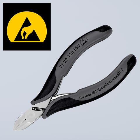 Electronics Diagonal Cutters ESD With box joint | 77 22 115 ESD