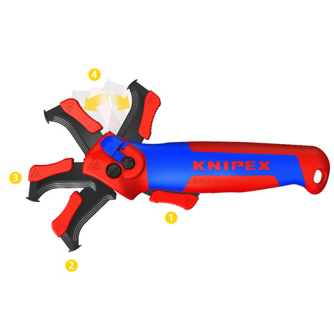 ストリッピングナイフ ガイドシュー付き | KNIPEX