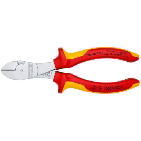 【美品】 K.E.S KIP-001 【3-790】 High Leverage Diagonal Cutters-1000V Insulated-Tethered