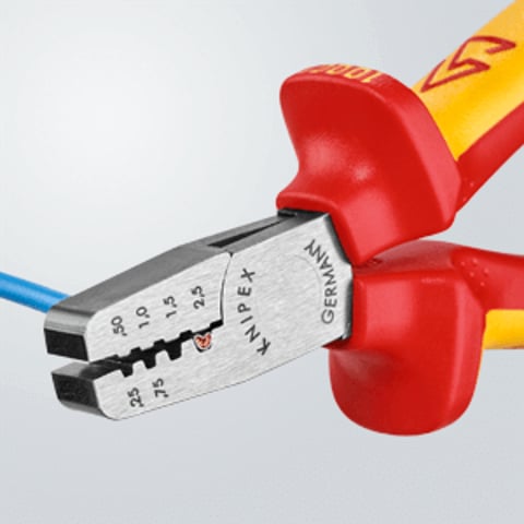 Crimping Pliers For Wire Ferrules – Comfort Grip Cable Link Crimper Tool - View #5