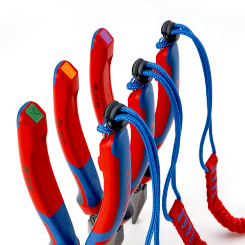 TetheredTool Clips red (10 pieces) | KNIPEX