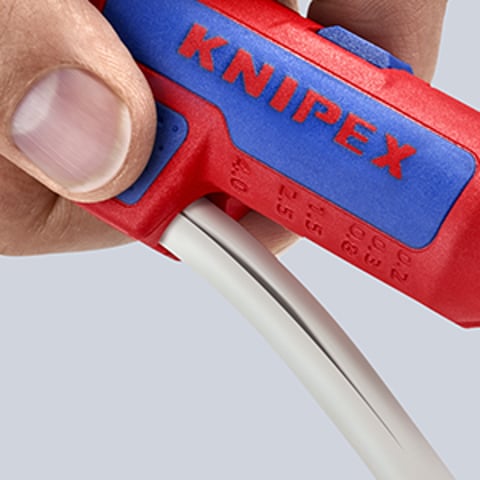 KNIPEX ErgoStrip® Universal-Abmantelungswerkzeug Für Linkshänder | 16 95 02 SB