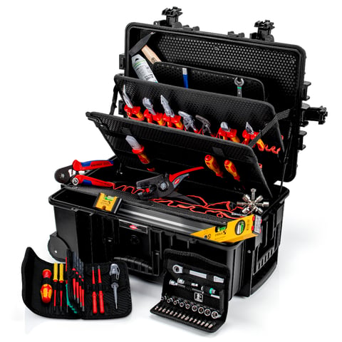 Werkzeugkoffer "Robust45 Move" Elektro 66-teilig | 00 21 37