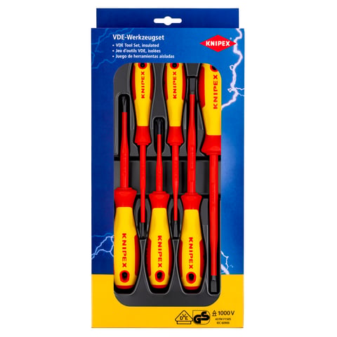 VDE Schraubendreher-Paket Schlitz / Phillips® 6-teilig | 00 20 12 V02