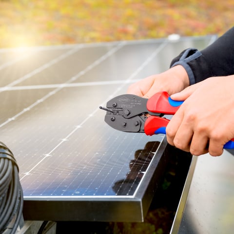 KNIPEX PreciForce Crimping pliers for MC4®/MC4® Evo 2 connectors