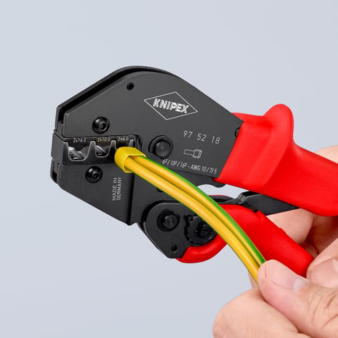 Crimping Pliers For two-hand operation | KNIPEX