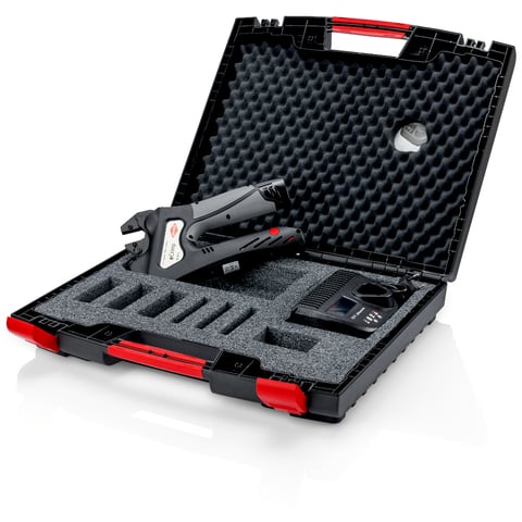 KNIPEX eCrimp 充電式圧着システムプライヤー 交換可能な圧着ダイス用