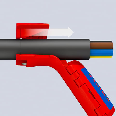 KNIPEX ErgoStrip® XL Universal-Abmantelungswerkzeug | 16 95 11