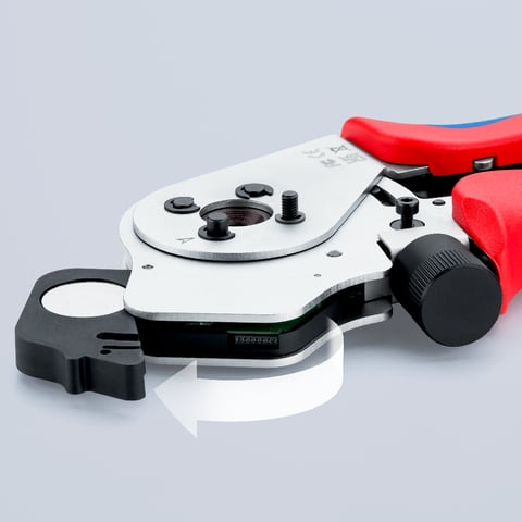 Vierdorncrimpzange für gedrehte Kontakte | KNIPEX