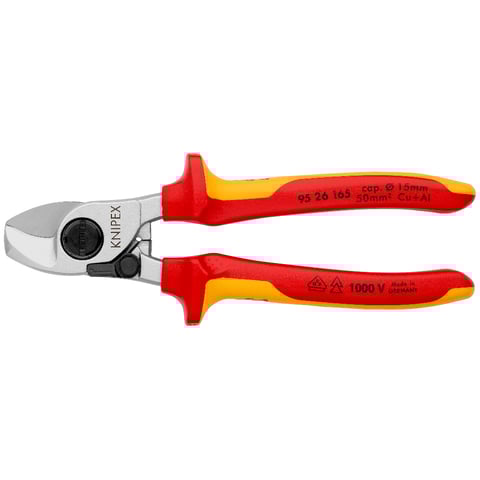 Cable Shears With opening spring | KNIPEX