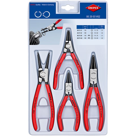 Knipex 4411J3 Circlip Pliers – Internal Pliers For Bore Holes, Plastic Coated Grips