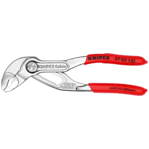 thumbnail image 2 of Knipex 8701125SBA Cobra Degrees High-Tech Water Pump Pliers - 5" With Coating 2 of 3