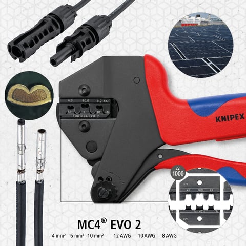 Crimp System Pliers For exchangeable crimping dies | KNIPEX