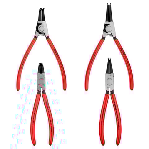 スナップリングプライヤーセット 4パーツ | KNIPEX