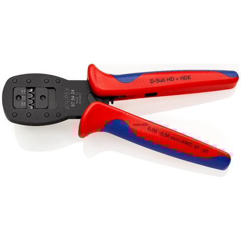 Crimping Pliers for micro plugs Parallel crimping | KNIPEX
