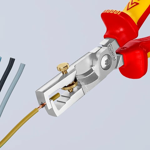 KNIPEX StriX® Insulation strippers with cable shears | 13 66 180