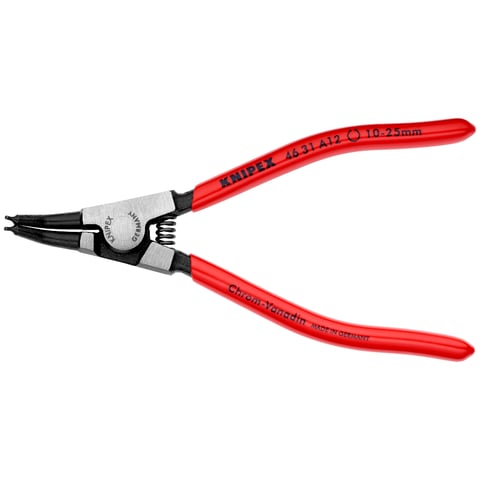 Pince pour circlips Pour circlips extérieurs d'arbre Coudées à 45° | 46 31 A12
