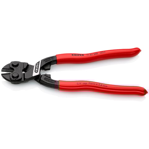 KNIPEX Tools - CoBolt Compact Bolt Cutter, 20 Degree Angled (7121200SBA) KNIPEX CoBolt® Compact Bolt Cutters | KNIPEX