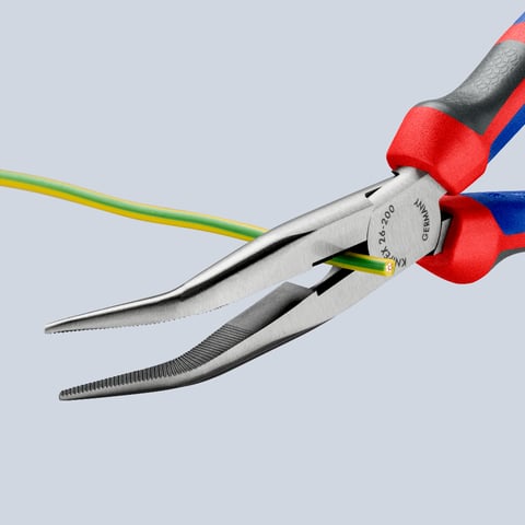 カッター付き平丸型プライヤー （くちばし型プライヤー） | KNIPEX