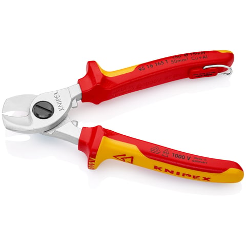 KNIPEX 95 11 165 Cable Cutter Plastic-coated Browned 165 Mm - View #6