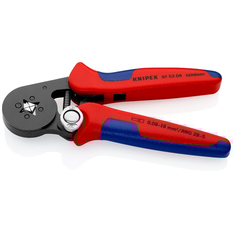 Self-Adjusting Crimping Pliers for wire ferrules With lateral access | 97 53 04