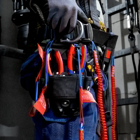 TetheredTool Clip + ColorCode Clip レッド、各3ケ | KNIPEX