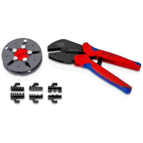KNIPEX MultiCrimp® Crimping Pliers with changer magazine | 97 33 03