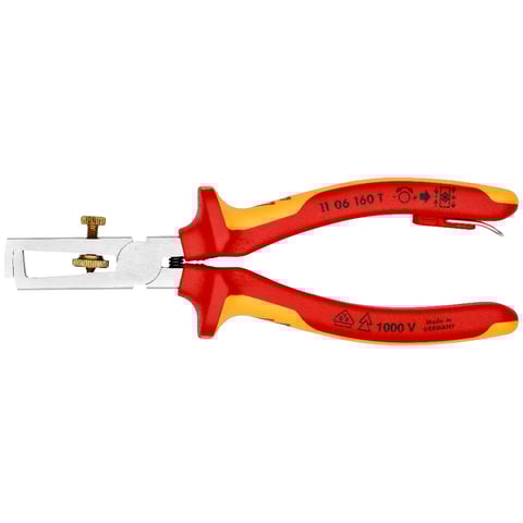 Alicate pelacables Con muelle de apertura universal | 11 06 160 T