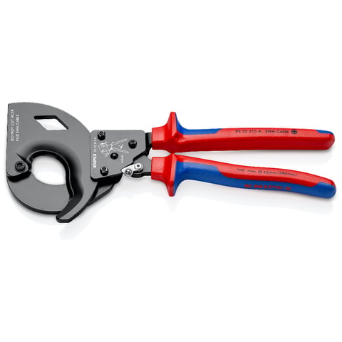 Kabelschneider (Ratschenprinzip) Für stahlarmierte Kabel (SWA-Kabel) | 95 32 315 A