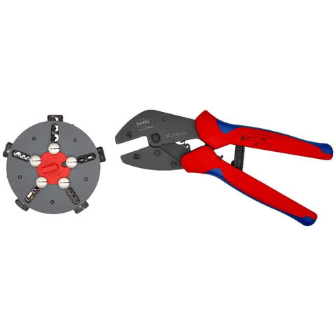 KNIPEX MultiCrimp® Crimpzange mit Wechselmagazin | 97 33 02