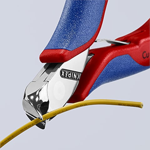 Pince Coupante électronique ESD Knipex 115 Mm - Poignées Dissipatives, Coupe Fil Acier 0,8 Mm - Pour électronique Et Mécanique De Précision