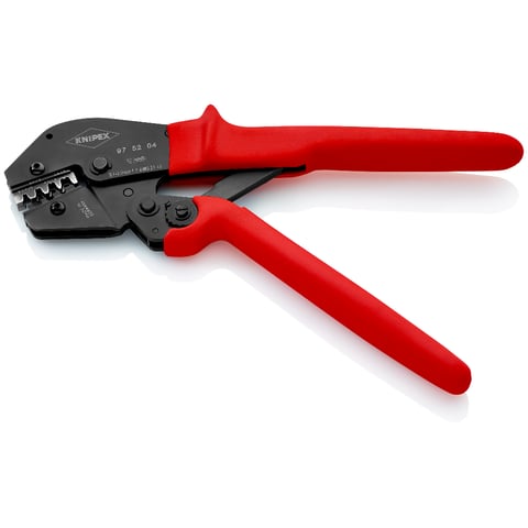 圧着プライヤー 両手操作でも使用できます。 | KNIPEX