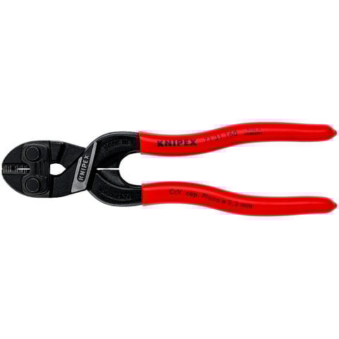 KNIPEX CoBolt® S Tăietor compact pentru bolțuri Cu degajare în muchia de tăiere | 71 31 160