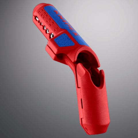 KNIPEX ErgoStrip® Utensile spelacavi universale Per destrimano | 16 95 01 SB