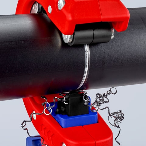 KNIPEX DP50 Rohrschneider für dünnwandige Kunststoff-Abflussrohre | 90 23 01 BK