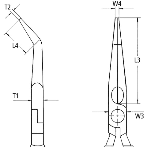 組立用プライヤー 横方向形状付き | KNIPEX
