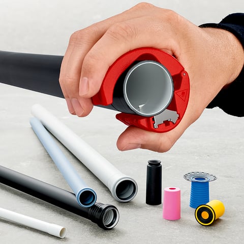 KNIPEX BiX® Schneider für Kunststoffrohre und Dichthülsen | 90 22 10 BK