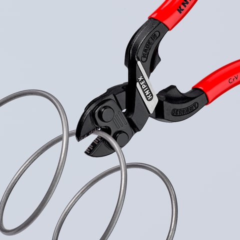 KNIPEX CoBolt® S Tăietor compact pentru bolțuri Cu degajare în muchia de tăiere | 71 31 160