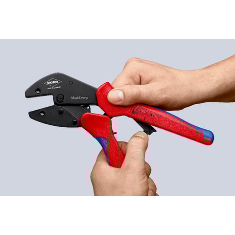 KNIPEX MultiCrimp® Crimping Pliers with changer magazine | 97 33 01