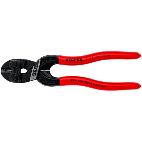 KNIPEX CoBolt® S Kompakt-Bolzenschneider Mit Schneidaussparung | 71 31 160